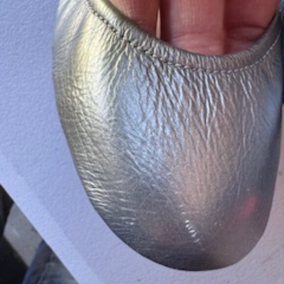 Tieks by Gavrieli Metallic Pewter, Size 11 - Picture 4 of 8